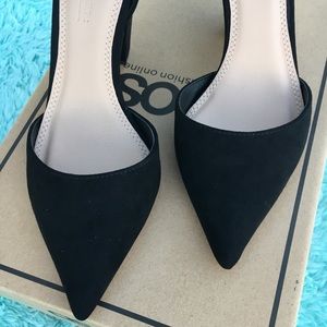 ASOS SPEAKER Pointed black heels